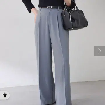 콜라주 개럴개런트 저리 와이드 팬츠 그레이 PS 사이즈