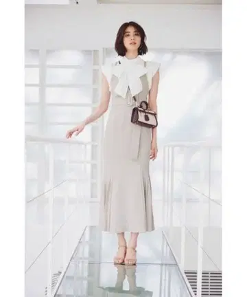 SNIDEL 플리츠 내로우 점프 스커트 원피스