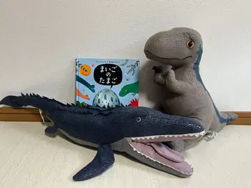 쥬라기 월드 벨로시랩터 & 모사사우루스 봉제 인형 세트 덤 포함