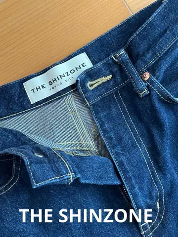 THE SHINZONE 다크 블루 스트레이트 데님 새상품급