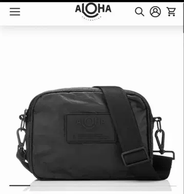 블랙 나일론 숄더백