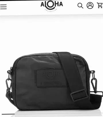 블랙 나일론 숄더백