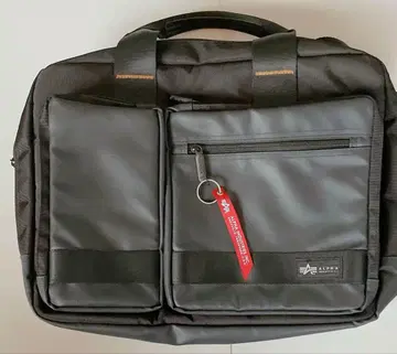 ALPHA INDUSTRIES 비즈니스 백 블랙