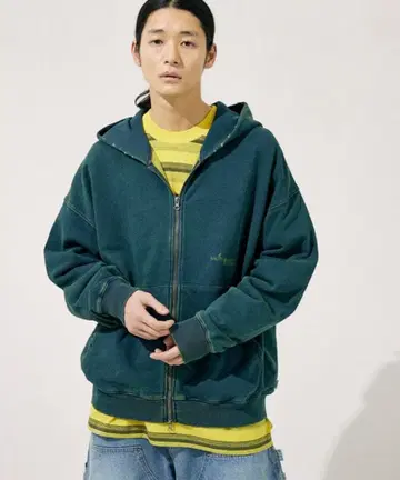 노티카 Mix Color Indigo Sweat Zip Hoodie