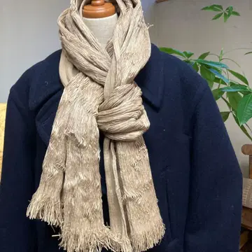 베이지 프린지 스톨