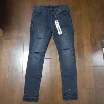PURPLE 스키니 데님 다크 블루 새상품