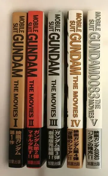 MOBILE SUIT GUNDAM THE MOVIES 전 5권 세트