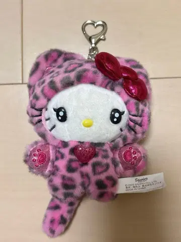 산리오 갸루 고양이 시리즈 키티 레오파드 무늬 핑크 레오파드 무늬
