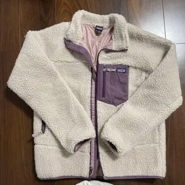 patagonia 레트로x 키즈 XXL 크림 x 퍼플