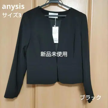 any SiS 블랙 노카라 자켓