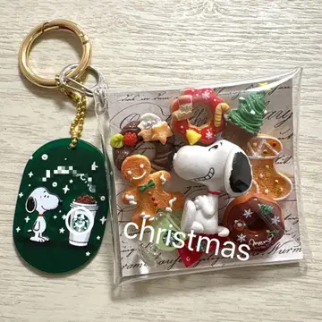 가챠 파우치 스누피 Xmas 리스