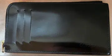 OURHOME 아워홈 슬림한 가죽 장지갑 블랙