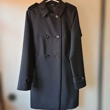 AS PESI 블랙 트렌치코트