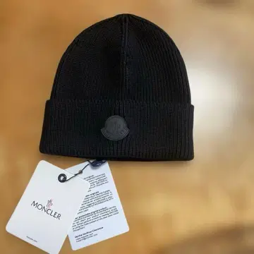 MONCLER 블랙 니트 모자
