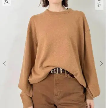 [라빠르망] Cashmere C/N Poncho Knit 카멜