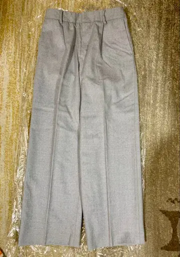 프레임워크스 페일 그레이 울 와이드 팬츠 36