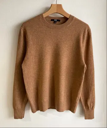 [ 새상품급 ] UNIQLO 캐시미어 100% 스웨터 M 브라운 계열