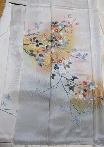 펄 화이트 꽃무늬 호몬기 기장 160 송년회 신년회 파티