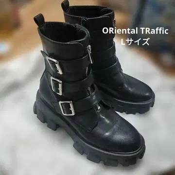 ORiental TRaffic 벨트 엔지니어 부츠 블랙