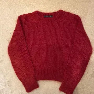 martinique 모헤어 실크 니트 빨간색