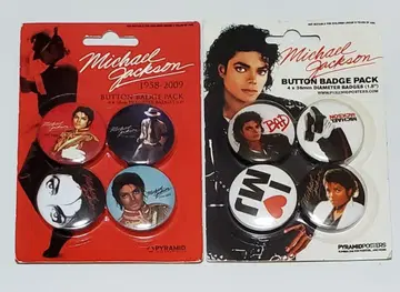 [ 미개봉 새상품 ] Michael Jackson 캔뱃지 2종 세트