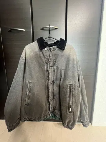 NAUTICA 오버 사이즈 그레이 데님 자켓