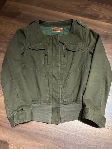 nano universe 밀리터리 자켓 올리브