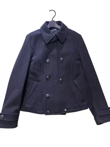 PPFM 다크 네이비 더블 브레스트 울 코트 L