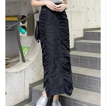 MURUA 셔링 롱 스커트