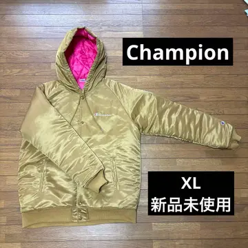 [ 당일 발송 ] Champion 후드 부착 자켓 베이지 XL