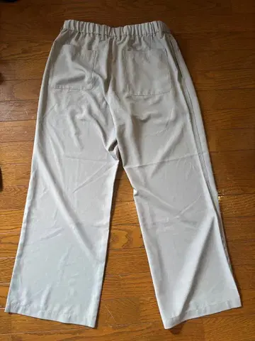 라이트 그레이 슬랙스 허리밴딩