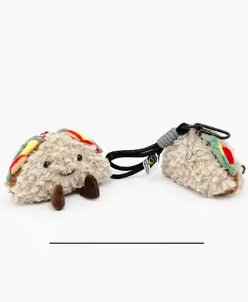 샌드위치 봉제 인형 키링