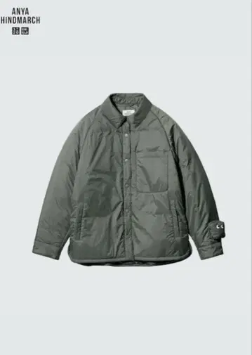 UNIQLO x ANYA HINDMARCH 퍼프 테크 셔츠 자켓 L