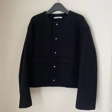 BEAUTY&YOUTH 노카라 자켓 블랙