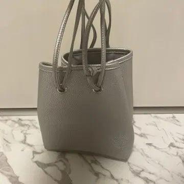 실버 버킷백 숄더백