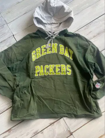 오버 사이즈 후드티 후디 페이드 NFL 패커스 빅 루즈