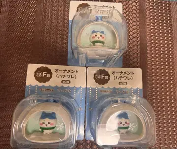 치이카와 (먼작귀) 에니마이 복권 F상 오너먼트 하치와레 3개 세트