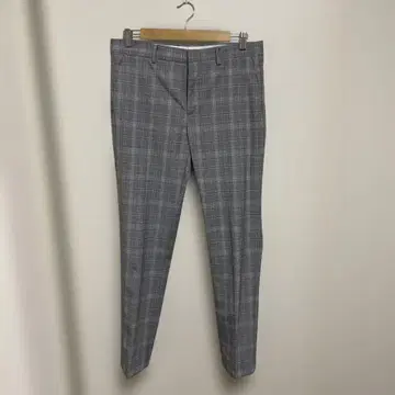 MIXXO MAN 그레이 계열 체크 슬랙스 32 175/82A