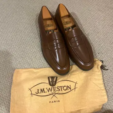 J.M.WESTON 브라운 신발 슈키퍼 & 수납 가방 포함