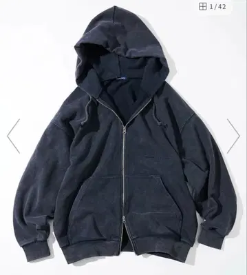 Nautica Bleach Washed Sweat Zip Hoodie