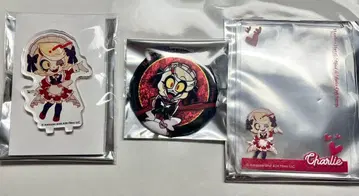 해즈빈 호텔 콜라보 카페 찰리 미니 아크릴 스탠드 캔 배지 데코 케이스