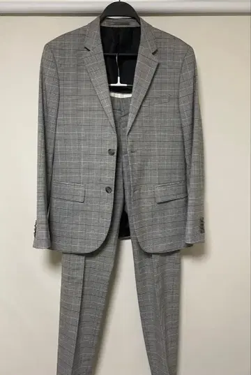 수트 셋업 H&M 스키니 핏 글렌체크 EUR46
