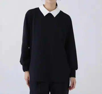 블랙 화이트 셔츠 긴팔