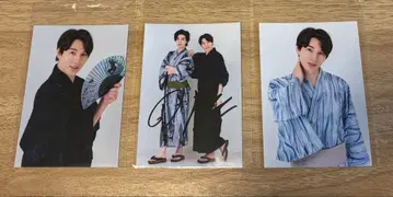 유카타 사진 3매 세트 풍륜