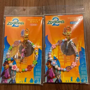 당일 발송 주토피아2 마스코트 스트랩 닉 주디 2개 세트