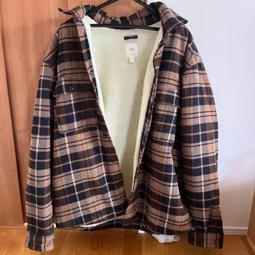 H&M 체크 무늬 캐주얼 자켓 L