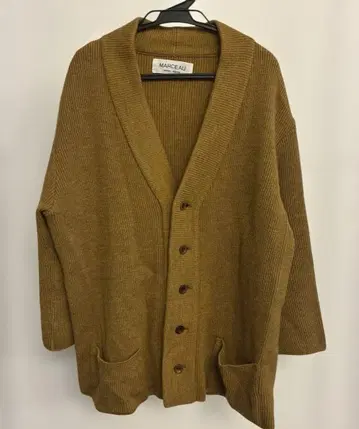잭 마르소 MARCEAU 남성용 3 울 니트 가디건 머스타드