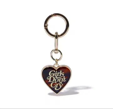 Verdy Girls Don't Cry 하트형 키링 골드