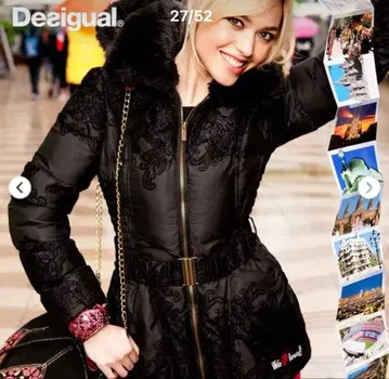 [ 미사용 새상품 ] Desigual 다운 자켓 38