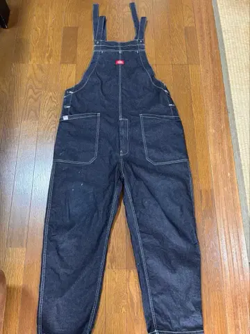 Dickies 다크 데님 오버롤 4 포켓